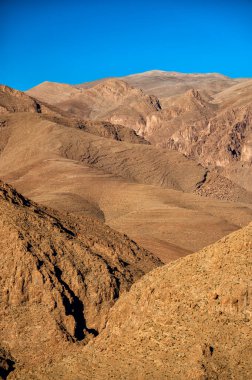 Todra Vadisi yakınlarındaki Atlas Dağları, Fas.