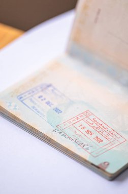 Fas sınır damgalı bir pasaport..