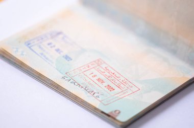 Fas sınır damgalı bir pasaport..