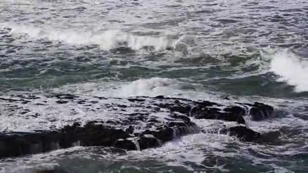 High Tide Huge Waves Atlantic Ocean Morocco — Vídeo de Stock
