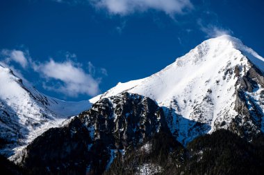 Slovakya 'daki Belianske Tatras' ın en yüksek zirvelerine yakın çekim.