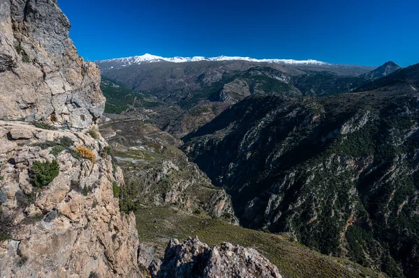 Sierra Nevada Sıradağlarının Manzarası Spanya — Stok fotoğraf