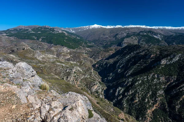 Sierra Nevada Sıradağlarının Manzarası Spanya — Stok fotoğraf