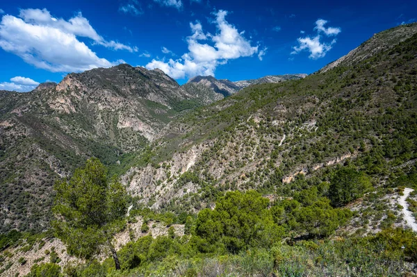 Όμορφος Ταξιδιωτικός Προορισμός Της Νότιας Ισπανίας Οροσειρές Σιέρα Ντε Τεχέντα — Φωτογραφία Αρχείου