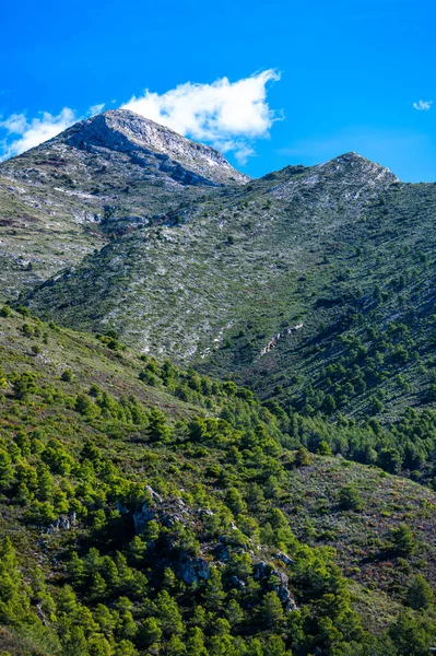 Cielo Βουνό Όμορφο Ταξιδιωτικό Προορισμό Της Νότιας Ισπανίας Οροσειρές Σιέρα — Φωτογραφία Αρχείου