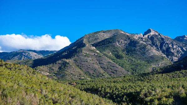 Belo Destino Viagem Sul Espanha Montanhas Sierras Tejeda Almijara Alhama — Fotografia de Stock