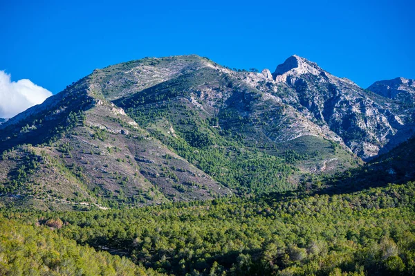 Belo Destino Viagem Sul Espanha Montanhas Sierras Tejeda Almijara Alhama — Fotografia de Stock