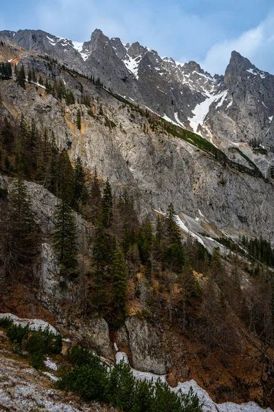 Τοπίο Των Βουνών Hochschwab Στις Βόρειες Άλπεις Limestone Της Αυστρίας — Φωτογραφία Αρχείου