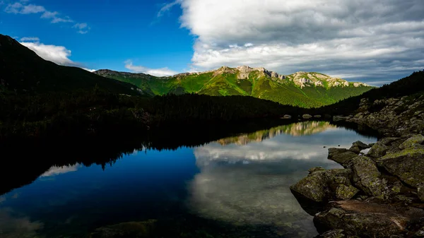 Över Belianske Tatras Från Zelene Pleso Valley Tatrabergen Tatra Nationalpark — Stockfoto