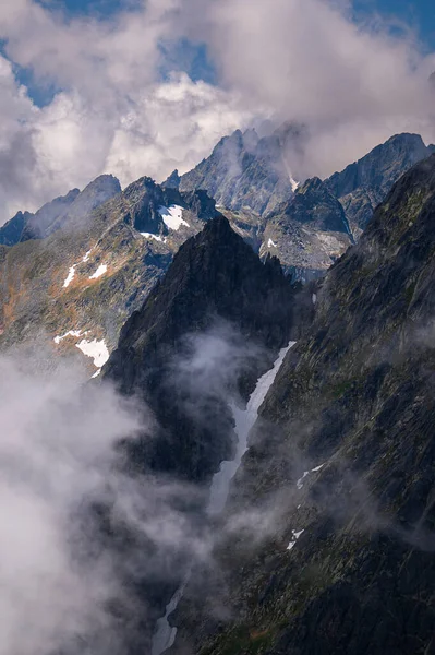 Paesaggio Montano Eccezionale Degli Alti Tatra Una Vista Dal Passo — Foto Stock