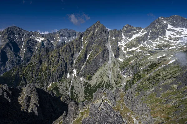Paisaje Montaña Excepcional Los Altos Tatras Una Vista Desde Paso —  Fotos de Stock