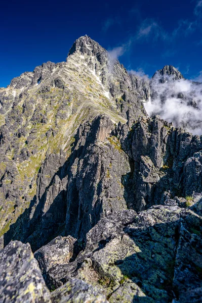 High Tatras Sıradışı Bir Dağ Manzarası Lomnicka Geçidi Nden Lomnicky — Stok fotoğraf