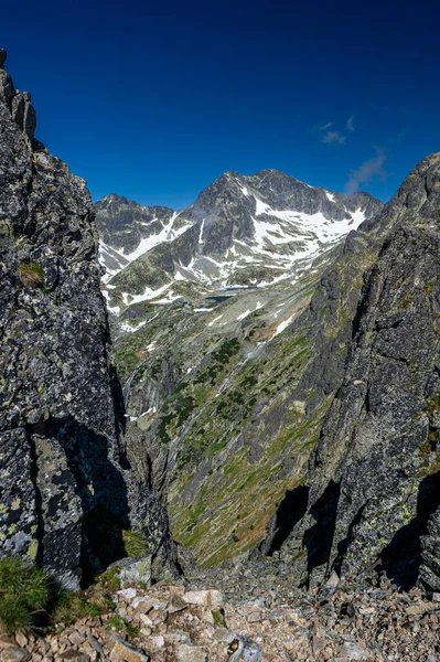 Outstanding Mountain Landscape High Tatras View Lomnicka Pass Little Cold — Stock Photo, Image