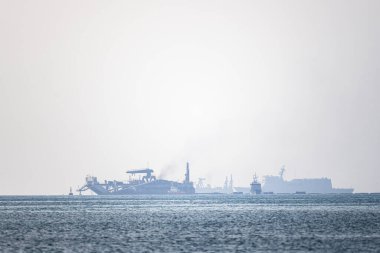 Jeddah, Suudi Arabistan - 01 Aralık 2023: Jeddah İslam Limanı 'nın altyapısı hakkında bir görüş.