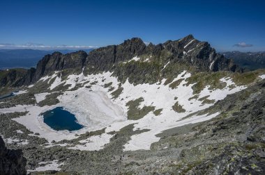 Bystra Lavka dağ geçidinden Tatra 'ya bakın. Tatra Ulusal Parkı, Slovakya.