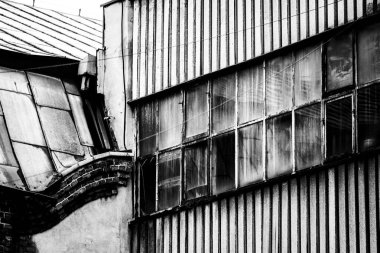 Katowice, Polonya - 4 Mayıs 2025: Terk edilmiş Wieczorek kömür madeni, önceki adı Giesche, Katowice, Polonya.