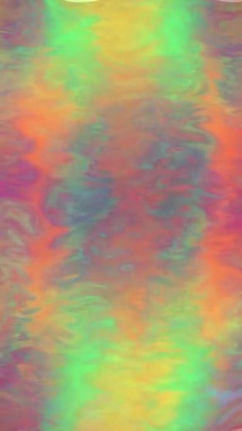 Textura Colorida Animada Con Bucles Fluido Psicodélico Formato Composición Vertical — Vídeos de Stock