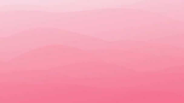 Animation Looped Animated Φως Ροζ Κύματα Κλίση Αφηρημένο Φόντο Επίπεδη — Αρχείο Βίντεο
