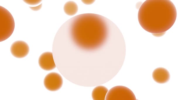 Animation Looped Animated Abstract Mockup Transparent Orange Circle Copy Space — Video