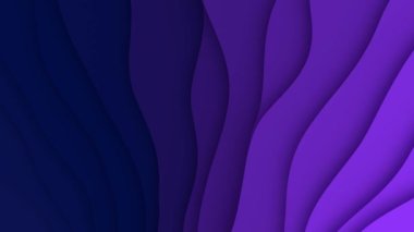 3D animasyon - Mor kağıt kesim gradyan tasarımı döngü hareketi ile