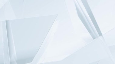 Açık grimsi mavi şeffaf şekillerin animasyon kurumsal geometrik arkaplanı