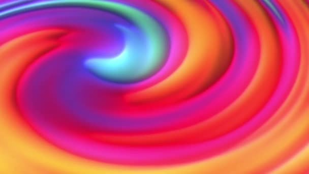 Анимация Зацикленный Анимационный Абстрактный Фон Вращающегося Красочного Вихря — стоковое видео