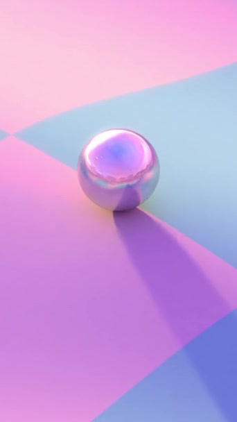 애니메이션 형식의 파도치는 분홍색과 파란색 표면에 루프에서 — 비디오