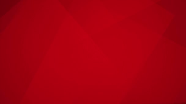 Looped Animated Red Geometric Background Christmas Valentine Day — Stock Video