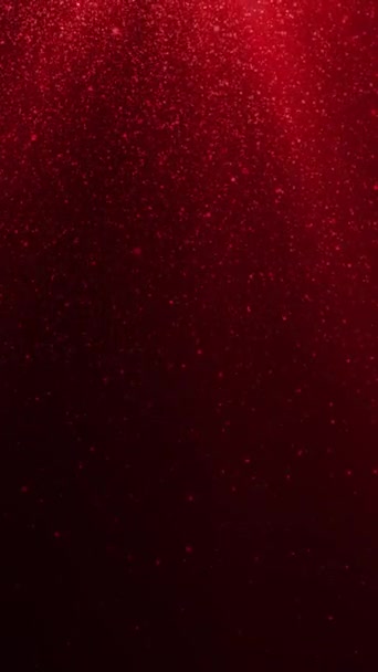 Fondo Abstracto Animado Con Bucles Rayos Luz Roja Partículas Caída — Vídeos de Stock