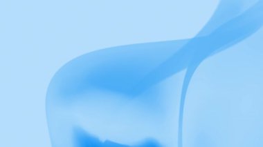 Döngülü 3D Animasyon - Mavi kurumsal soyut arka plan pürüzsüz dalgalı şekil bir döngü içinde yavaşça hareket ediyor