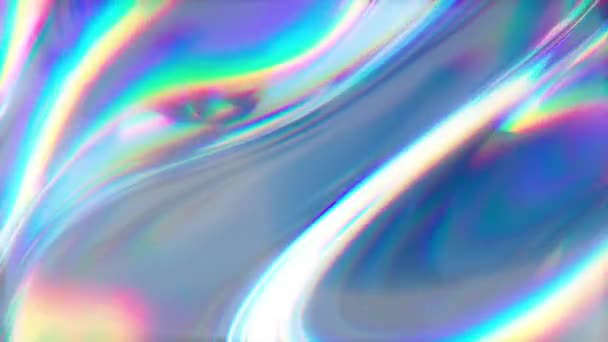 Анимация Зацикленный Анимированный Абстрактный Фон Цветной Текстуры Стекла Жидкости Светорассеивающими — стоковое видео