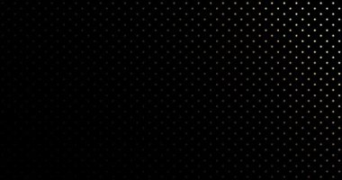 Siyah arkaplanda altın nokta deseni döngüsü oluşturuluyor