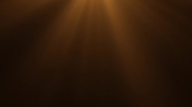 Siyah bir arkaplan üzerinde sıcak turuncu ışık ışınları bulunan döngülü bir animasyon.