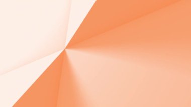 Peach Fuzz tonlarında dengelenmiş 3B Şekil ve Döngüleme Canlandırması ile soyut Geometrik Arkaplan