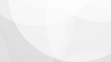 Bir Döngü İçinde Animasyon Geometrik Çember Şekilleri ile Beyaz Kurumsal Arkaplan