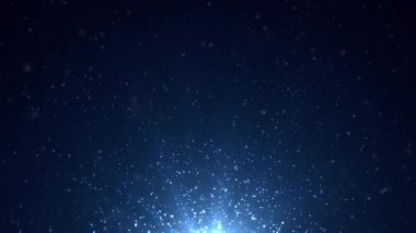 Canlandırılmış Arkaplan Döngüsü - Işık Işıklarıyla Yükselen Parlayan Parçacıklar