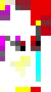 Rastgele Renkli Piksel Bloklarının Canlandırılmış Soyut Arkaplanı Döngüleniyor