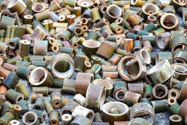 Bambu parçaları, Gerçek Bambu parçaları Dekorasyon ve Diğer Kullanım İçin Parçalara Kesildi.