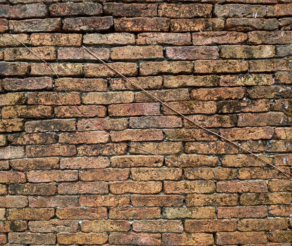 Old Vintage Brick Wall Texture Background Design Copy Space Text — Stock Photo, Image