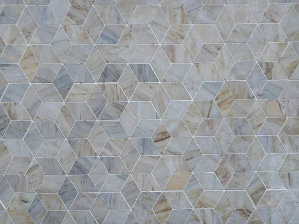Тилируемый Рисунок Натурального Камня Шестиугольными Формами Качестве Фона — стоковое фото