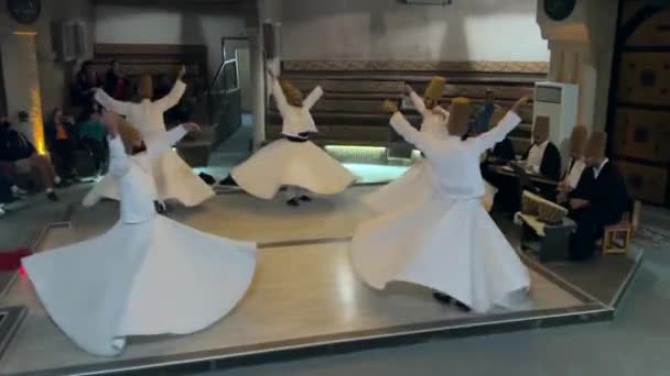 Sema Whirling Dervish Ceremony Cappadocia Turkey — Video Stock