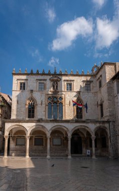 Ancient Sponza Palace in the Old City of Dubrovnik, Croatia