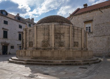 Big Onofrio's Fountain in the Old City of Dubrovnik, Croatia