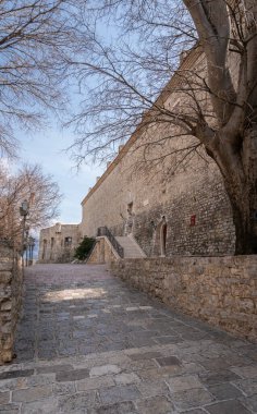 Ancient castle entrance, Old Town Budva, Montenegro