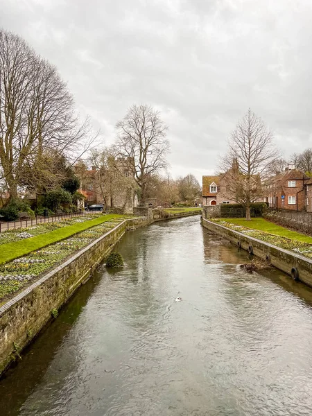 River Stour Westgate Gardens Canterbury Kent — Stock Photo, Image