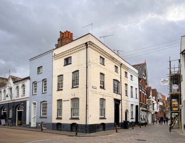 Canterbury, Kent, İngiltere 'de sokak manzarası