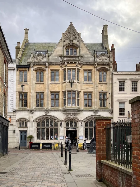 Фасад Старинного Здания Городе Кентербери Кент Великобритания — стоковое фото