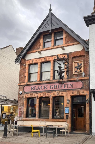 Dom Publiczny Black Griffin Canterbury Kent Wielka Brytania — Zdjęcie stockowe