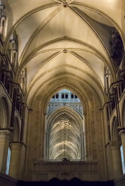 Arquitectura Dentro Catedral Canterbury Ciudad Canterbury Kent Reino Unido — Foto de Stock