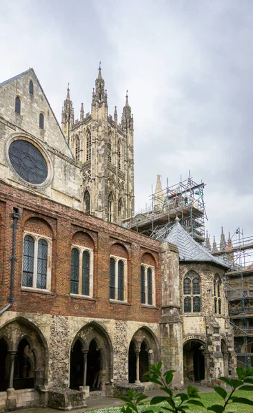 Architektura Areálu Katedrály Canterbury Městě Canterbury Kent Velká Británie — Stock fotografie